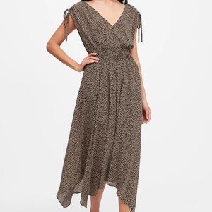 Banana Republic GIRAFFE PRINT MIDI DRESS, 2 Petite, BNWT